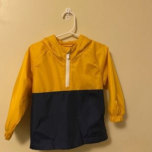 Old navy yellow and navy blue windbreaker